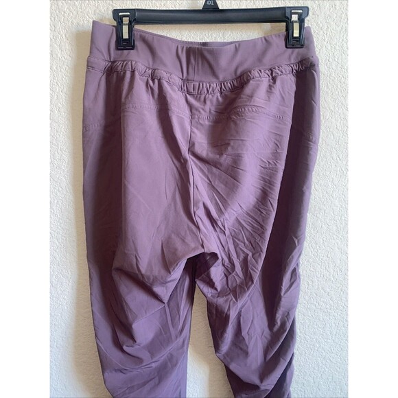 Athleta Attitude Jogger Pants Women Purple Ruched Athletic Pull On 4 Ruching - Picture 6 of 11
